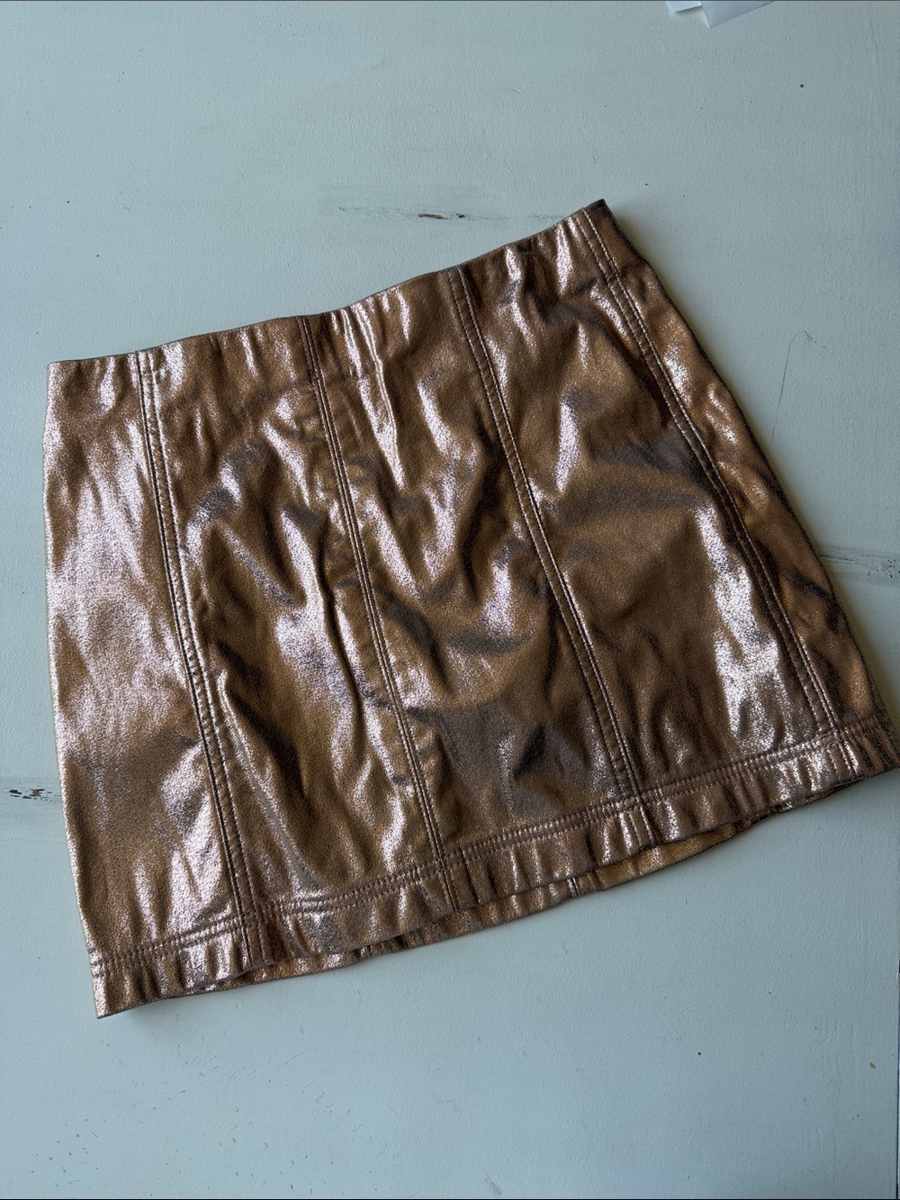 Wild Fable metallic rose gold skirt - Picture 2 of 9
